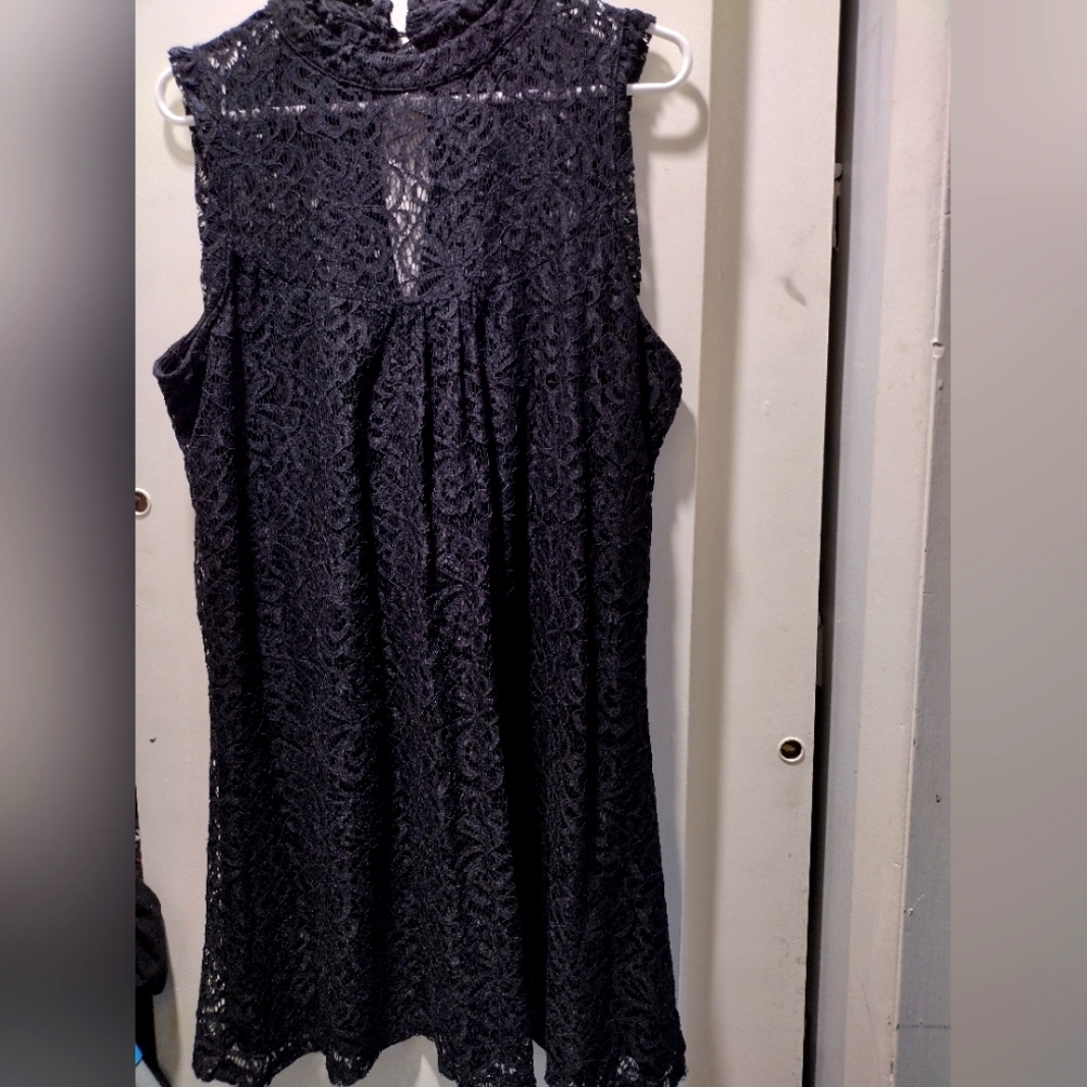 Lace Goth Black Dress